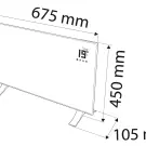 Convector electric de încălzire 1500W, IP24, WIFI