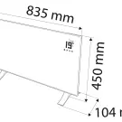 Convector electric de încălzire 2000W, IP24, WIFI