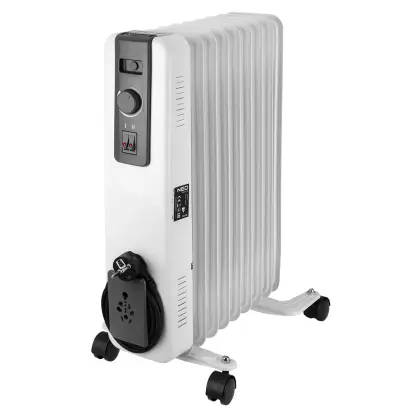 Radiator cu ulei, 9 elementi, 2 trepte, 1200/2000 W