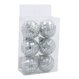 Globuri de Crăciun - Globuri Disco - 4 cm - Set de 6 Bucăți