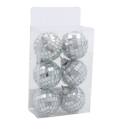 Globuri de Crăciun - Globuri Disco - 4 cm - Set de 6 Bucăți