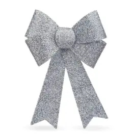 Decor de Crăciun - Fundă LED - Argintiu - 40 x 30 cm