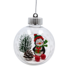 Glob decorativ de Crăciun tip glob de zăpadă – 8 cm