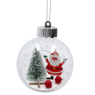 Glob decorativ de Crăciun tip glob de zăpadă – 8 cm