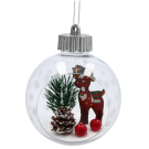 Glob decorativ de Crăciun tip glob de zăpadă – 8 cm