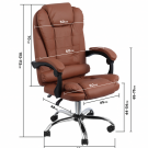 Scaun ergonomic de birou – Culoare maro