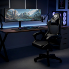 Scaun gaming pentru tineri – reglabil – negru