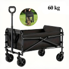 Cărucior pliabil pentru grădină și călătorii, capacitate 60 kg