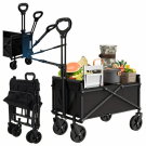 Cărucior pliabil pentru grădină și călătorii, capacitate 60 kg