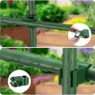 Conector rotativ 360° pentru suporturi plante, 6 bucăți