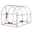 Tunel de grădină pliabil 2x3,5x2 m, multifuncțional – seră JohnGreen