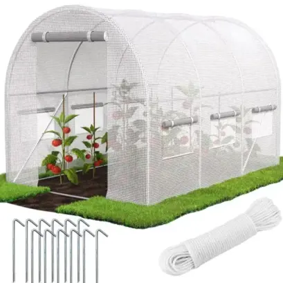 Tunel de grădină pliabil 2x3,5x2 m, multifuncțional – seră JohnGreen