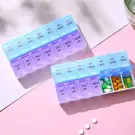 Organizator pentru Medicamente 7 Zile – Compartimente Dimineață/Seară, Plastic
