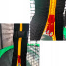 Trambulina GardenLine cu Plasa de Protectie si Scara - Verde - 366 cm