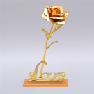 Trandafir de Aur 24K - cu Suport Love